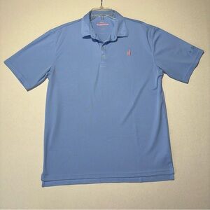 Johnnie-O Prep-Formance Golf Polo Blue L Sierra Logo Performance